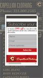 Mobile Screenshot of capelliniclothing.com