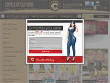 Tablet Screenshot of capelliniclothing.com